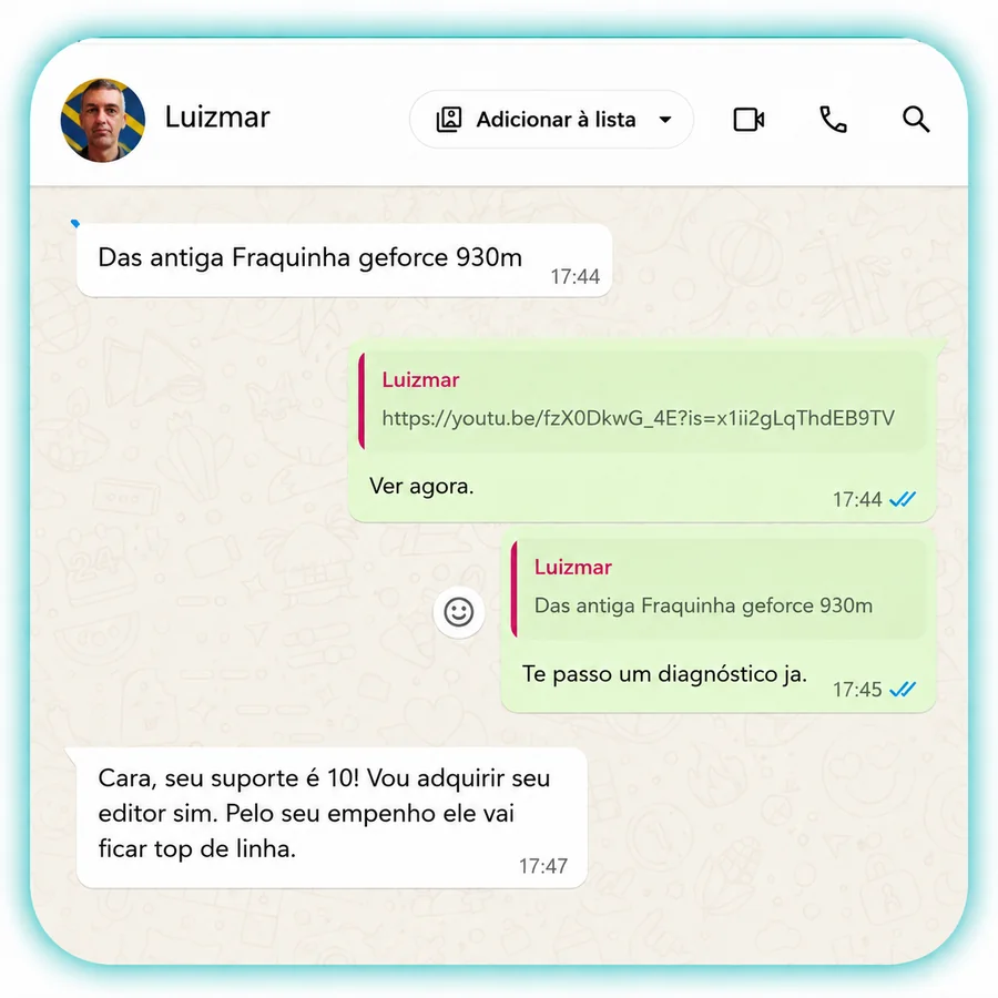Depoimento de Luizmar sobre o AlaukCut